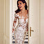 Mermaid V-neck White Lace Wedding Dresses.Cheap Wedding Dresses, WDY0275