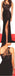Elegant Side Split Mermaid One Shoulder Long Sleeves Black Long Prom Dress,Evening Dresses,Party Dresses,PDY0327