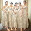 Sweetheart Different Style Floral Chiffon Long Bridesmaid Dresses,Wedding Party Dresses,WGY0185