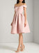 Off Shoulder Pink Cheap 2018 Homecoming Dresses Under 100, BDY0215