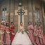 Mismatched One-shoulder Side slit Mermaid Elegant Simple Pretty Long Bridesmaid Dresses, BDS0250