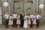 Pink Scoop Sleeveless Chiffon Tea Length Cheap Bridesmaid Dresses, BDS0101