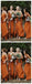 Spaghetti Straps Burnt Orange Cheap Bridesmaid Dresses Online, WGY0308