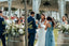 Mismatched Blue Chiffon A-line Long Cheap Bridesmaid Dresses, BDS0093