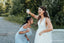 Mismatched Blue Chiffon A-line Long Cheap Bridesmaid Dresses, BDS0093