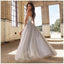 A-line Beaded Spaghetti Straps Grey Tulle Prom Dress ,Cheap Prom Dresses,PDY0406