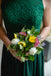 A-line Green Tulle Top Lace Long Cheap Bridesmaid Dresses, BDS0097