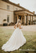 V-neck Sleeveless Long Cheap Tulle Wedding Dresses With Top Lace, TYP0013