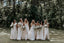 Charming Mismatched Blush Pink Chiffon A-line Long Cheap Bridesmaid Dresses, BDS0030