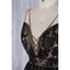 Chic Black Long Straps Tulle A Line  Lace Long Dress,Prom Dress,Evening Party Dress,PDY0372