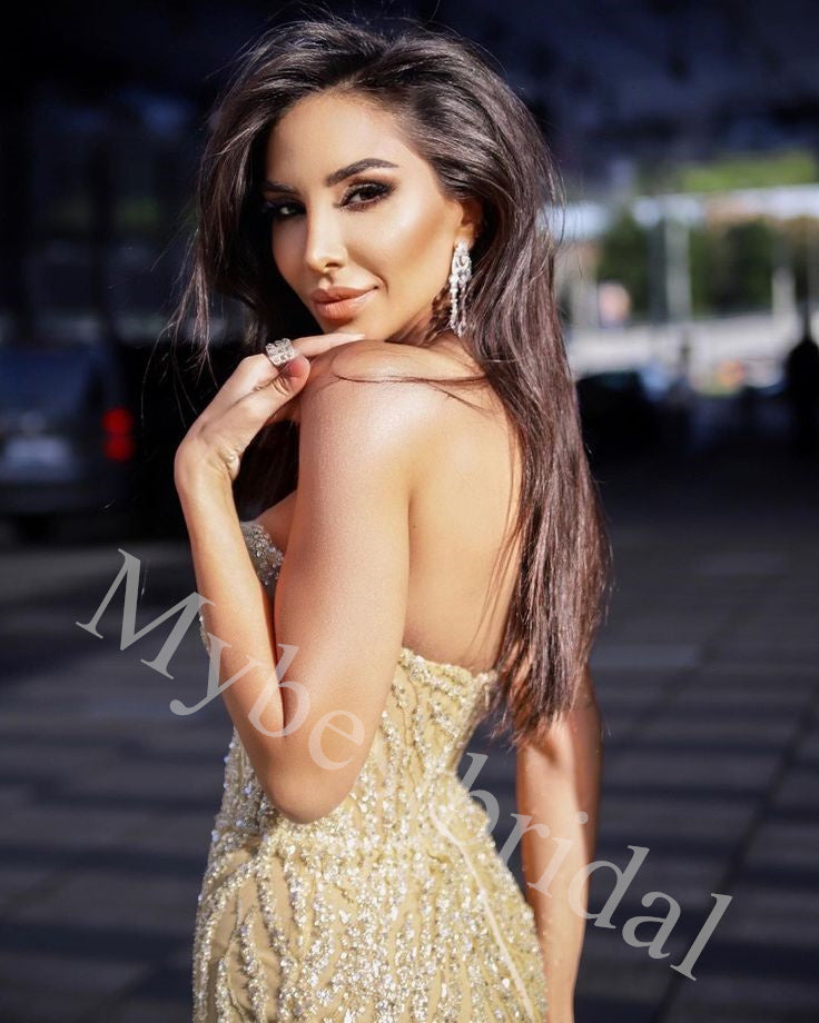 Sexy Sweetheart Sleeveless Mermaid Long Prom Dress,PDS1048