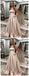 A-line Strapless Long Gold Prom Dresses with Pocket ,Cheap Prom Dresses,PDY0423