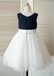 A-line Scoop Knee-length Tulle Flower Girl Dresses With Handmade Flower Girl ,Cheap Flower Girl Dresses,FGY0189