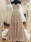 Sweetheart Lace A-line Cheap Wedding Dresses Online, WDY0215