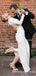 Long Sleeves Sexy Backless Scoop Sheath Long Cheap Simple Charming Wedding Dresses, TYP0100