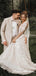 Romantic A-line Long Sleeves Lace Bridal Gowns Long Cheap Wedding Dresses, WDS0010