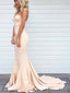 Sweetheart Sleeveless Mermiad Satin Prom Dressses ,Cheap Prom Dresses,PDY0436