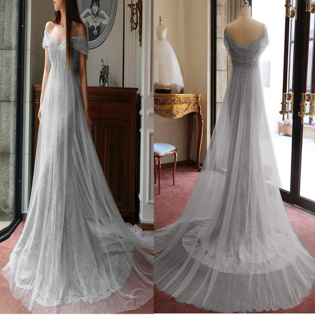 Light Blue Long Sexy Trumpet/Mermaid Off-the-shoulder Prom Dress/Evening Dress,PDY0305