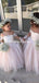 Pink Off-the-Shoulder Lace Flower Girl Dresses ,Cheap Toddler Flower Girl Dresses,FGY0201