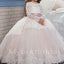 BeautifuI Long sleeves A Line Lace applique Flower Girl Dresses, FGS0038