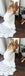 Gorgeous Straps V-neck White Lace Long Side Slit Wedding Dresses, Bridal Dress WDY0168