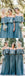 Off-the-Shoulder Ruffled Dusty Blue Bridesmaid Dresses,Cheap Bridesmaid Dresses,WGY0263