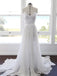 Custom Made Chiffon Lace Flower Spaghetti Open Back Beach Wedding Dresses, Bridal Dress WDY0167