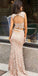 Two Piece Lace Open Back Floor-length Prom Dress with Sequins,Evening Dresses,Party Dresses,PDY0330