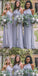 One Shoulder Chiffon A-Line Floor-Length Bridesmaid Dresses,Bridesmaid Gown ,WGY0148