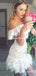 Sheath Off-the-Shoulder Lace Homecoming Dress,Short Prom Dresses,BDY0360