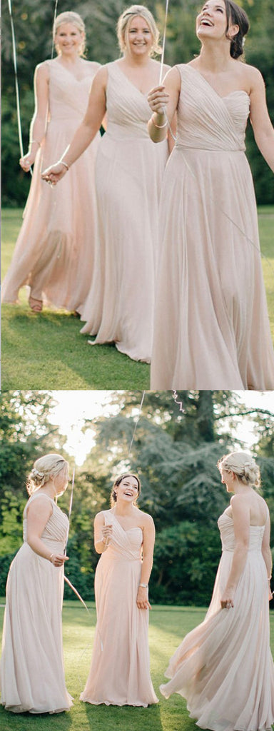 Sweetheart Full Length A-line Ivory Chiffon Convertible Bridesmaid Dresses,WGY0194