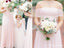 Mismatched Simple Pink Chiffon A-line Long Cheap Bridesmaid Dresses, BDS0077