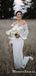 Unique Design Off-The-Shoulder Long Sleeves Lace Mermaid Long Cheap Wedding Dresses, WDS0017