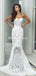 Charming Sweetheart Long Mermaid Lace Wedding Dresses, Sexy Backless Tulle Bridal Gown, WDY0117