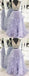 2 Pieces Prom Dresses, Beaded Prom Dresses, Lilac Prom Dresses, Long Prom Dresses, BG0393