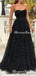New Arrival Sweetheart Sleeveless Charming Black Tulle Heavy Beaded Long Cheap Prom Dresses, TYP0112