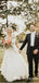 V-neck Sleeveless Long Cheap Tulle Wedding Dresses With Top Lace, TYP0013