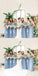 Mismatched Halter Sweetheart A-line Elegant Simple Pretty Long Bridesmaid Dresses,BDS0223