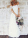 Off Shoulder Casual Cheap Ivory Lace Wedding Dresses Online, WDY0230