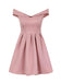 Off Shoulder Pink Cheap 2018 Homecoming Dresses Under 100, BDY0215