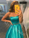 Elegant Strapless Sleeveless A-line Prom Dresses,PDS0942