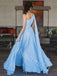 Elegant One-shoulder Sleeveless A-line Prom Dresses,PDS0952