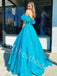 Elegant Sweetheart Off shoulder A-line Prom Dresses,PDS0954
