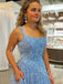 Elegant Square Sleeveless A-line Prom Dresses,PDS0981