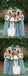 Sweetheart A-line Chiffon Blue Lace Long Bridesmaid Dresses,Wedding Party Gowns,WGY0209