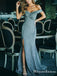 Off-The-Shoulder Sleeveless Charming Elagant Mermaid Long Cheap Formal Evening Party Prom Dresses, TYP0134
