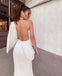 Sexy V-neck Ivory Sequin Side Slit Long Cheap Prom Dresses, PDS0096