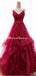 Sexy Backless Red Sparkly Long Evening Prom Dresses, Cheap Custom Party Prom Dresses, PDS0083