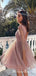 Newest Sparkly Pink Long Sleeve Sequin Short Backless Formal Homecoming Dresses, TYP0068