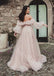 Sparkling Sweetheart Off shoulder Side slit A-line Prom Dresses,PDS1025